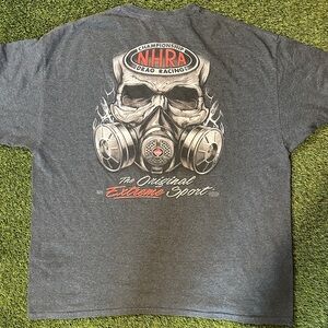 Gray NHRA Drag Racing T-Shirt
